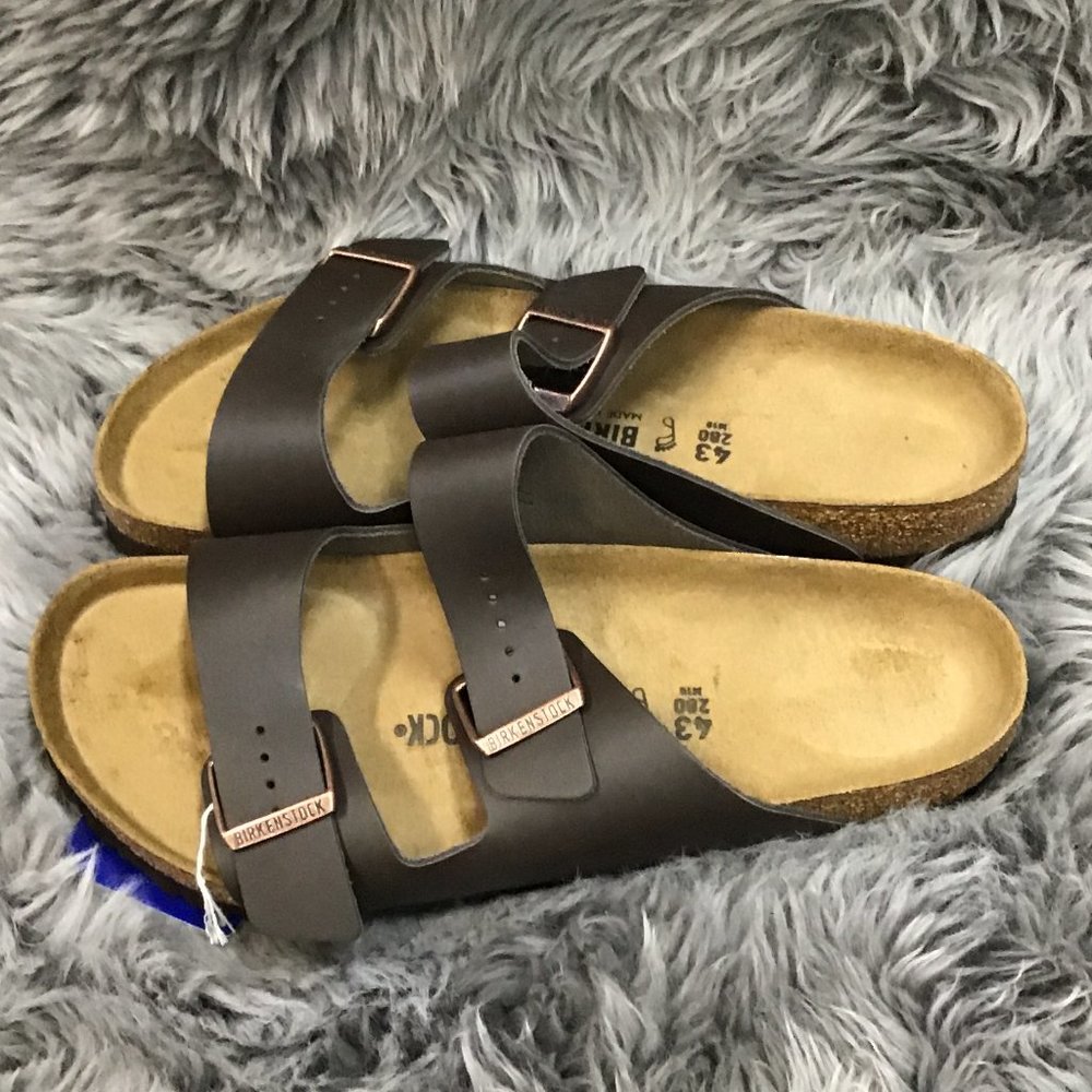 Birkenstock | Arizona BS Men's Sandals | Dark Brown | Narrow Fit | Size 10 - Picture 4 of 6